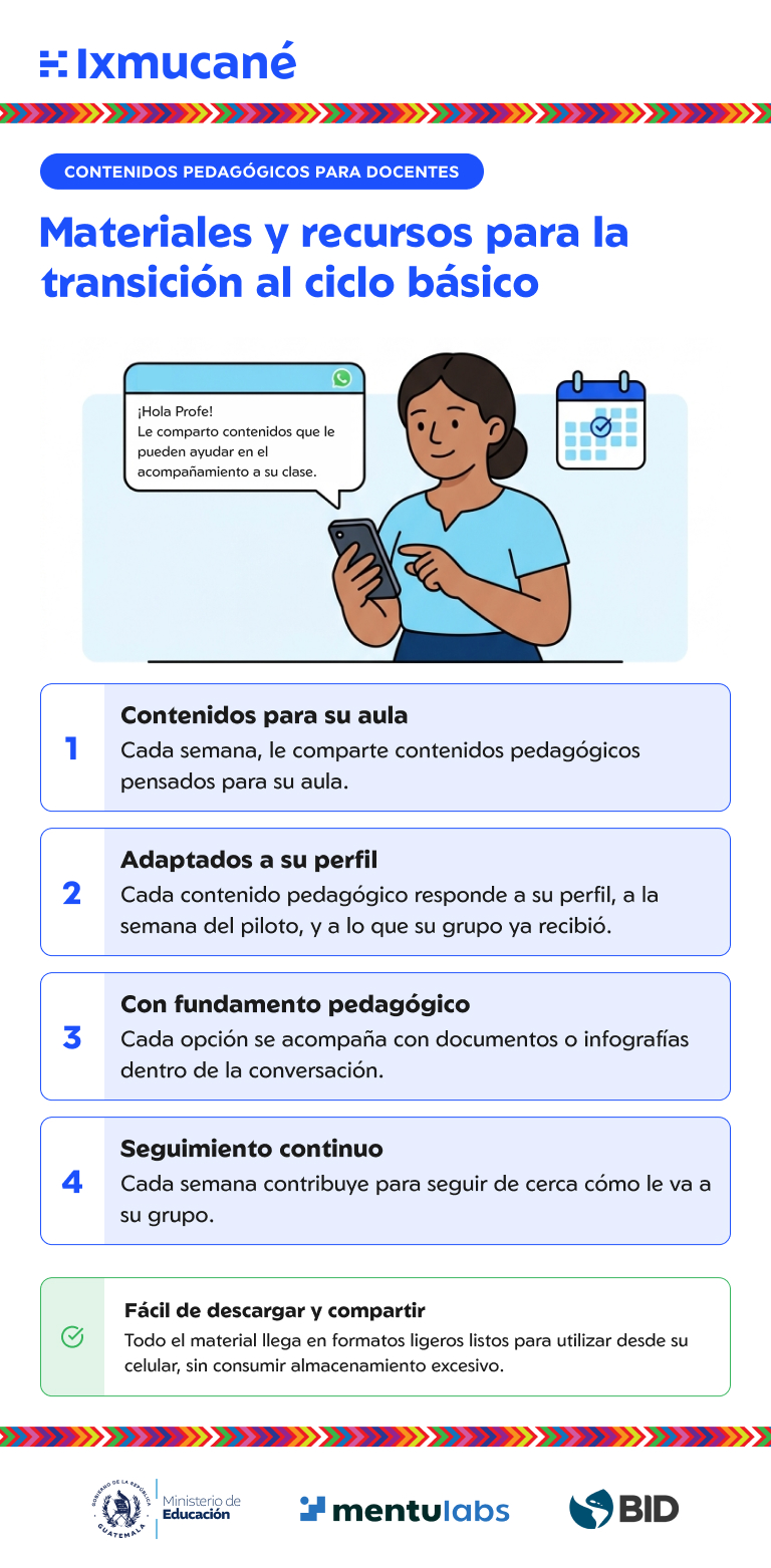 Infografía: Contenidos pedagógicos para docentes